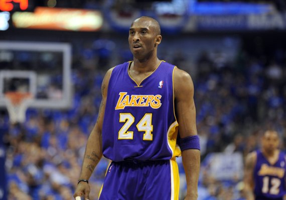 Kobe Bryant only turned 41 years old Kobe Bryant in the Los Angeles Lakers jersey